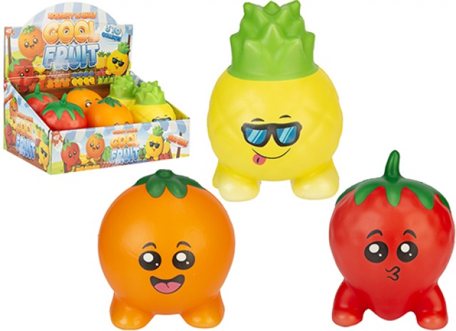 SQUISHY KAWAII COOL FRUIT Frutta Squishy 18cm in PU Slow Rise (Ricrescita Lenta) In espo da 6pz 3ass…x6…x24